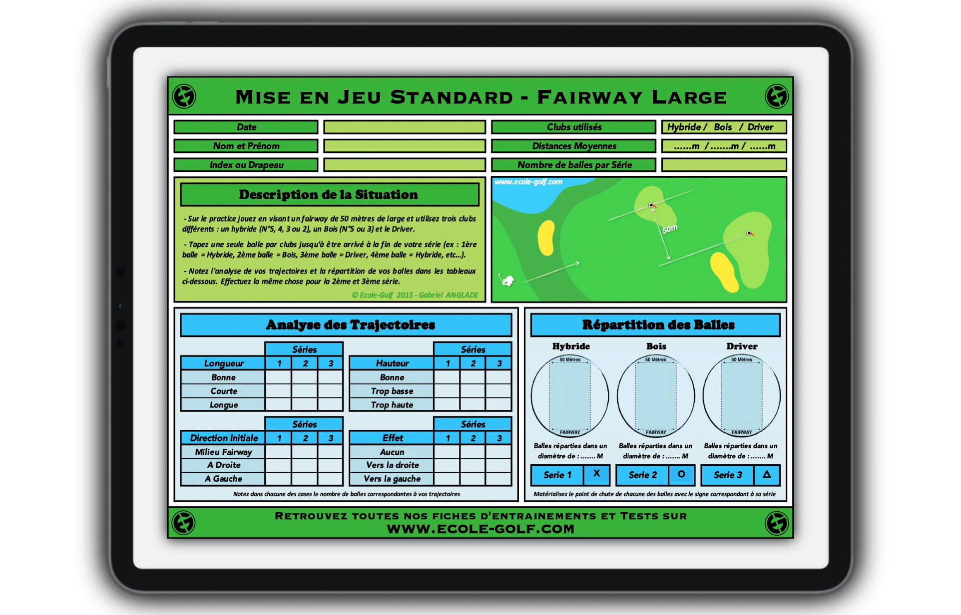 Mise Jeu Standrd - Fairway Large - Slider