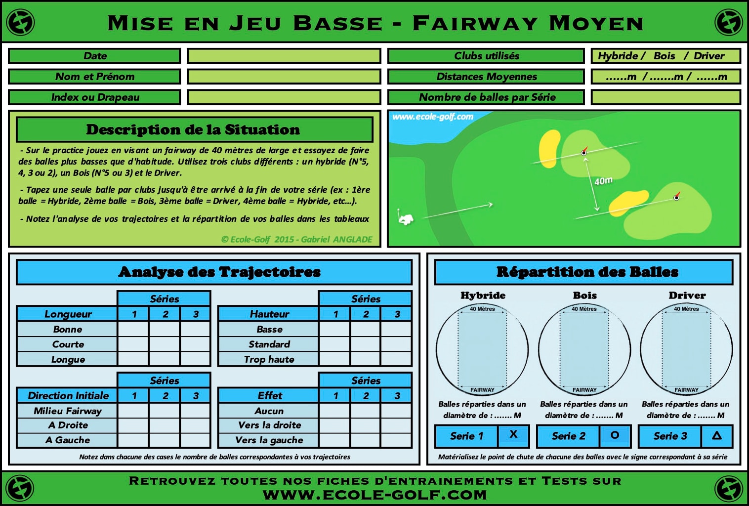 Mise en Jeu Basse - Fairway Moyen