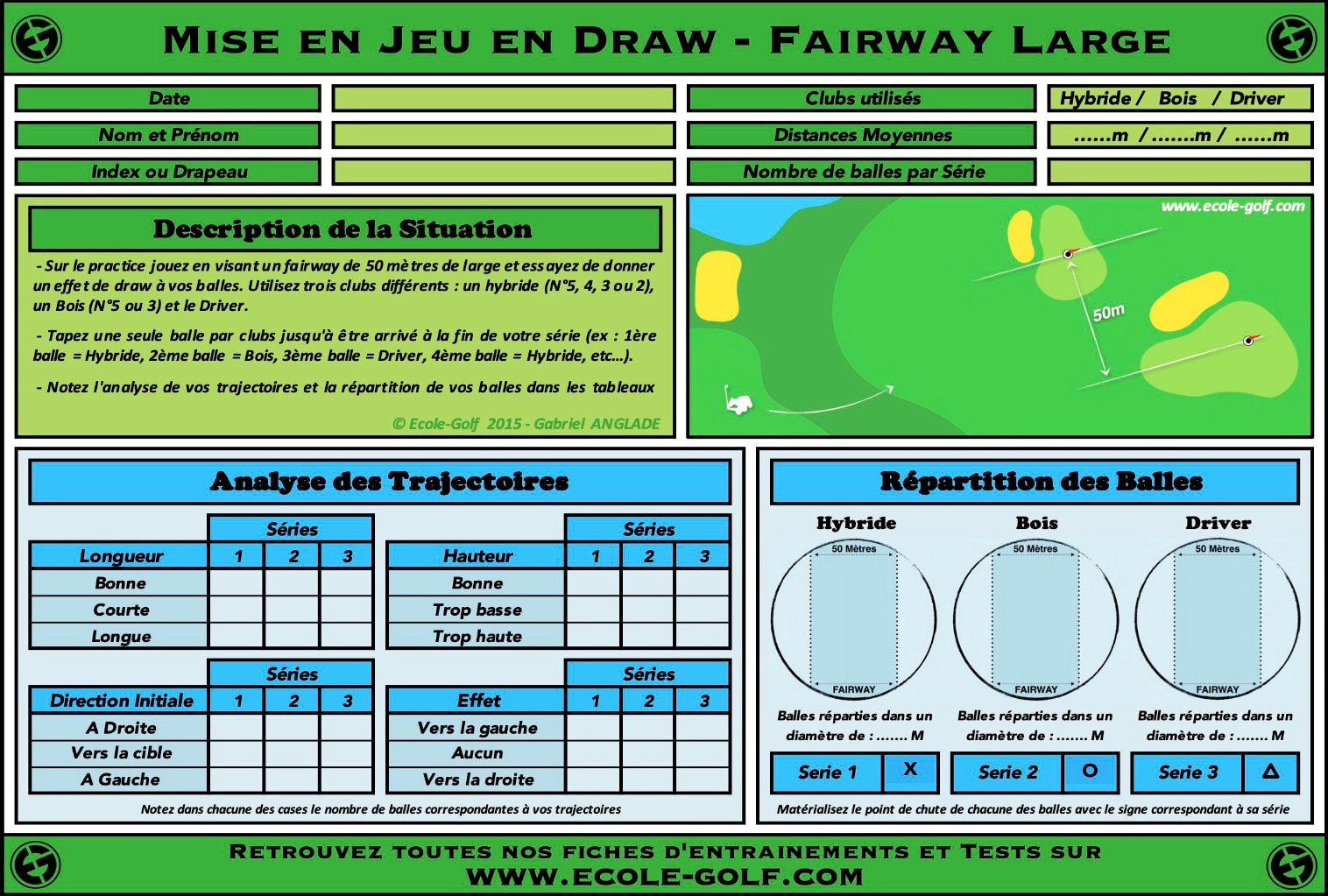 Mise en jeu en Draw - Fairway Large