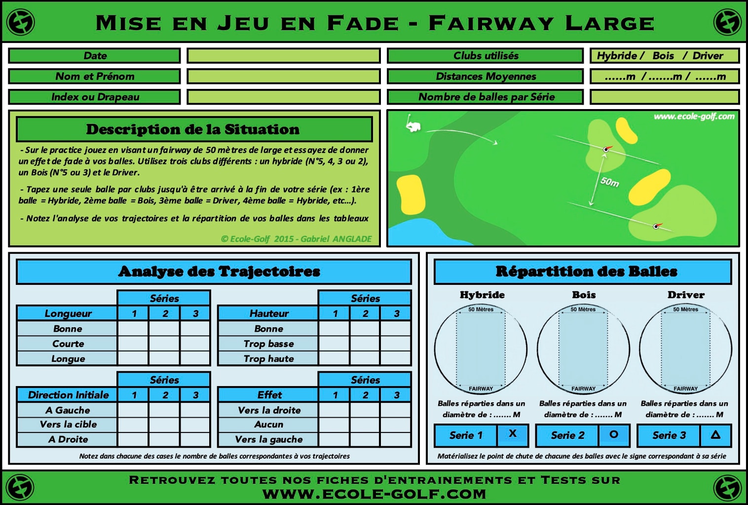 Mise en jeu en Fade - Fairway Large