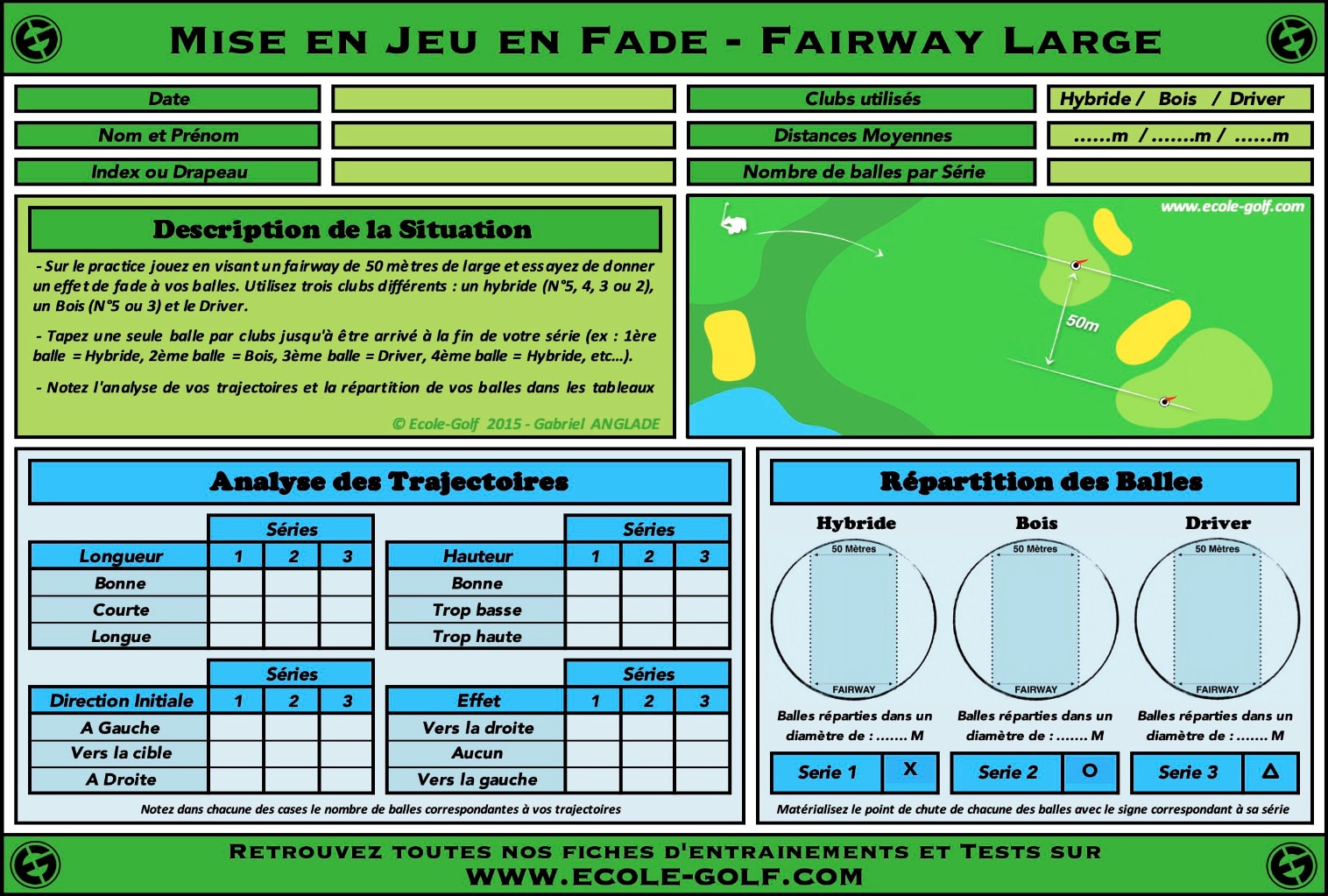 Mise en jeu en Fade - Fairway Large