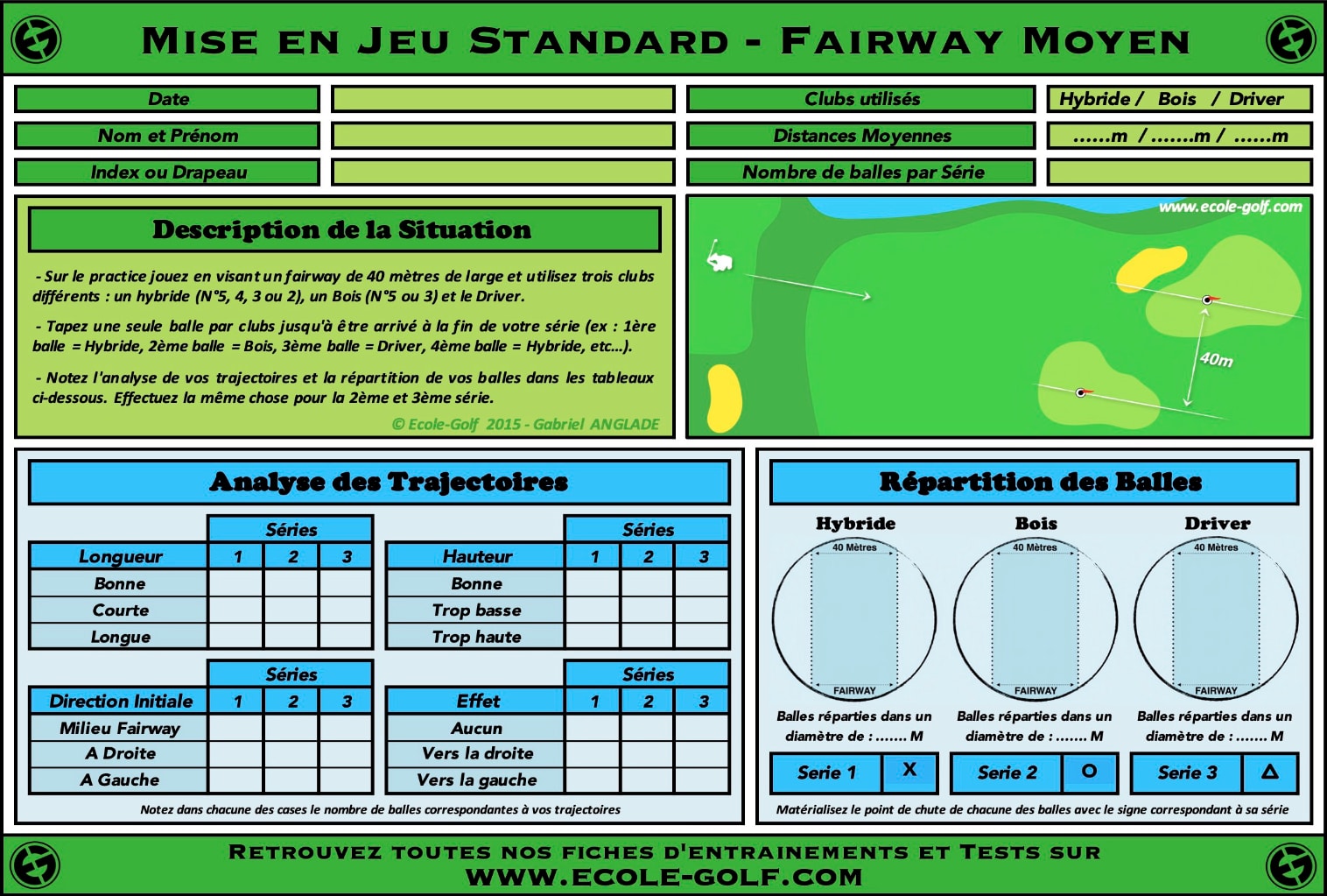 Mise en Jeu Standard - Fairway Moyen