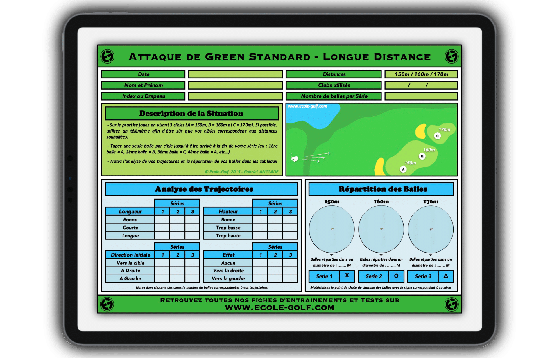 Attaque de Green Standard - Longue Distance - Slider