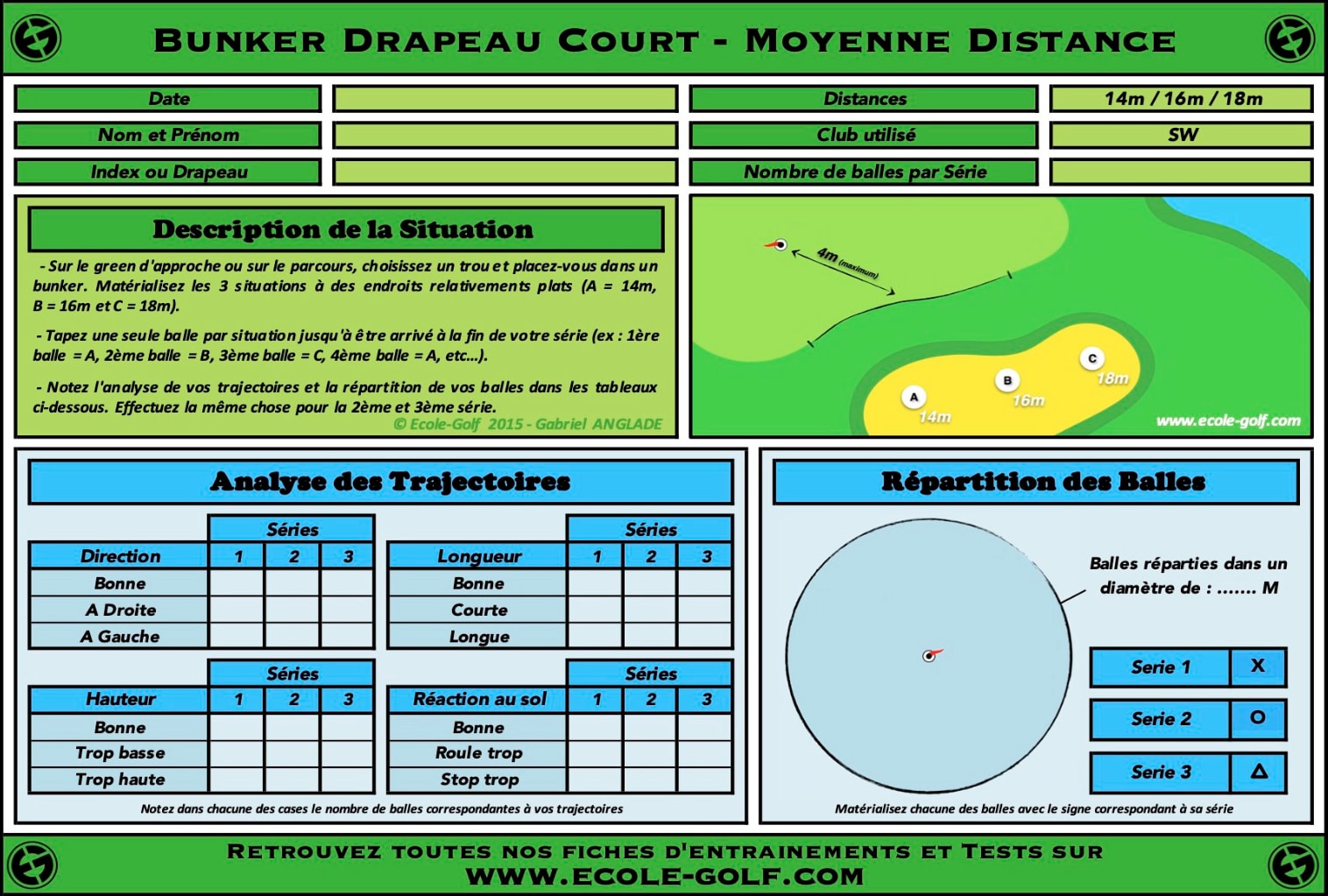 Bunker Drapeau Court - Moyenne Distance