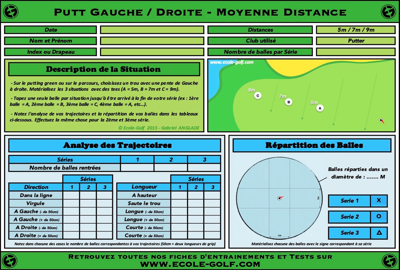 Putt Gauche Droite - Moyenne Distance