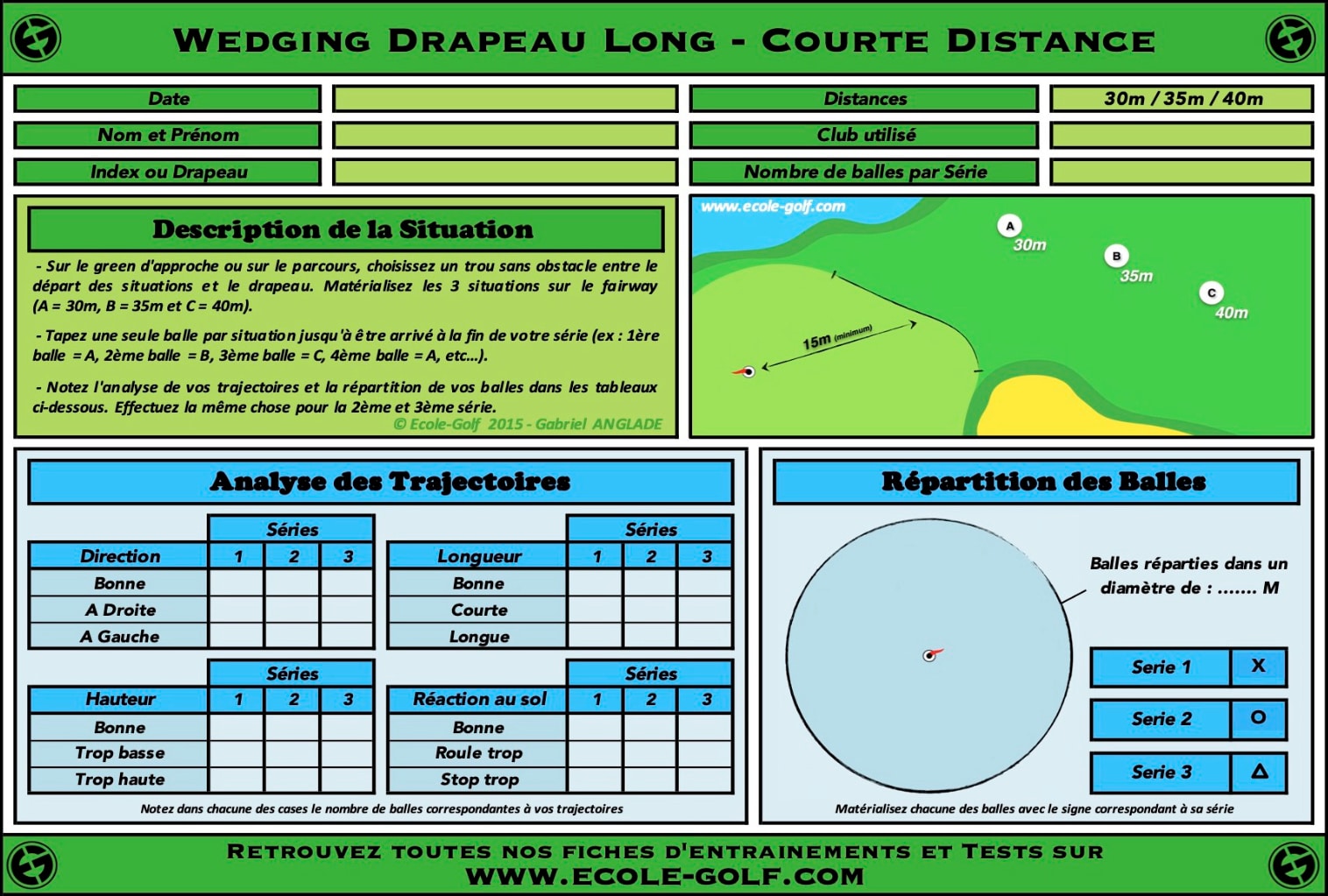 Wedging Drapeau Long - Courte Distance
