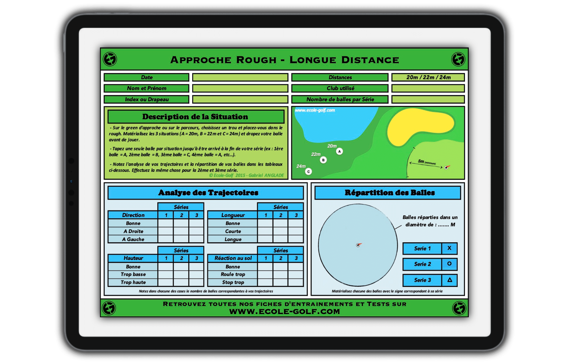 Ipad Fiches Entrainement - Approche Rough