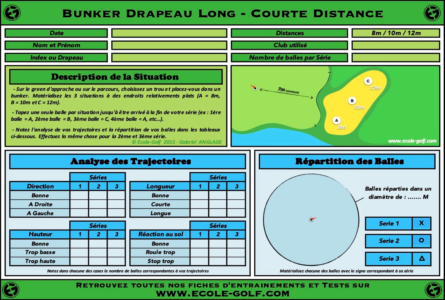 Bunker Drapeau Long - Courte Distance