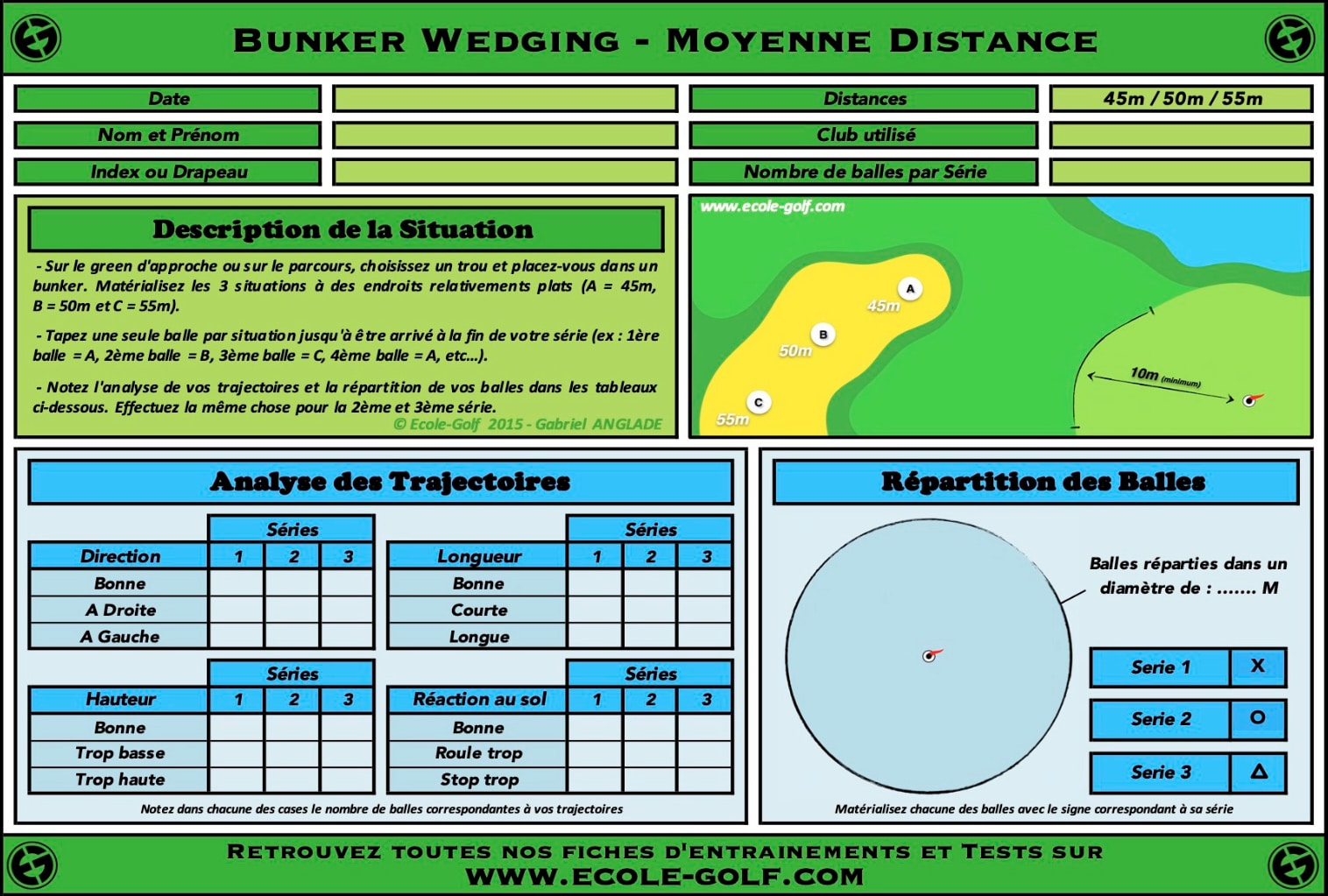 Bunker Wedging - Moyenne Distance