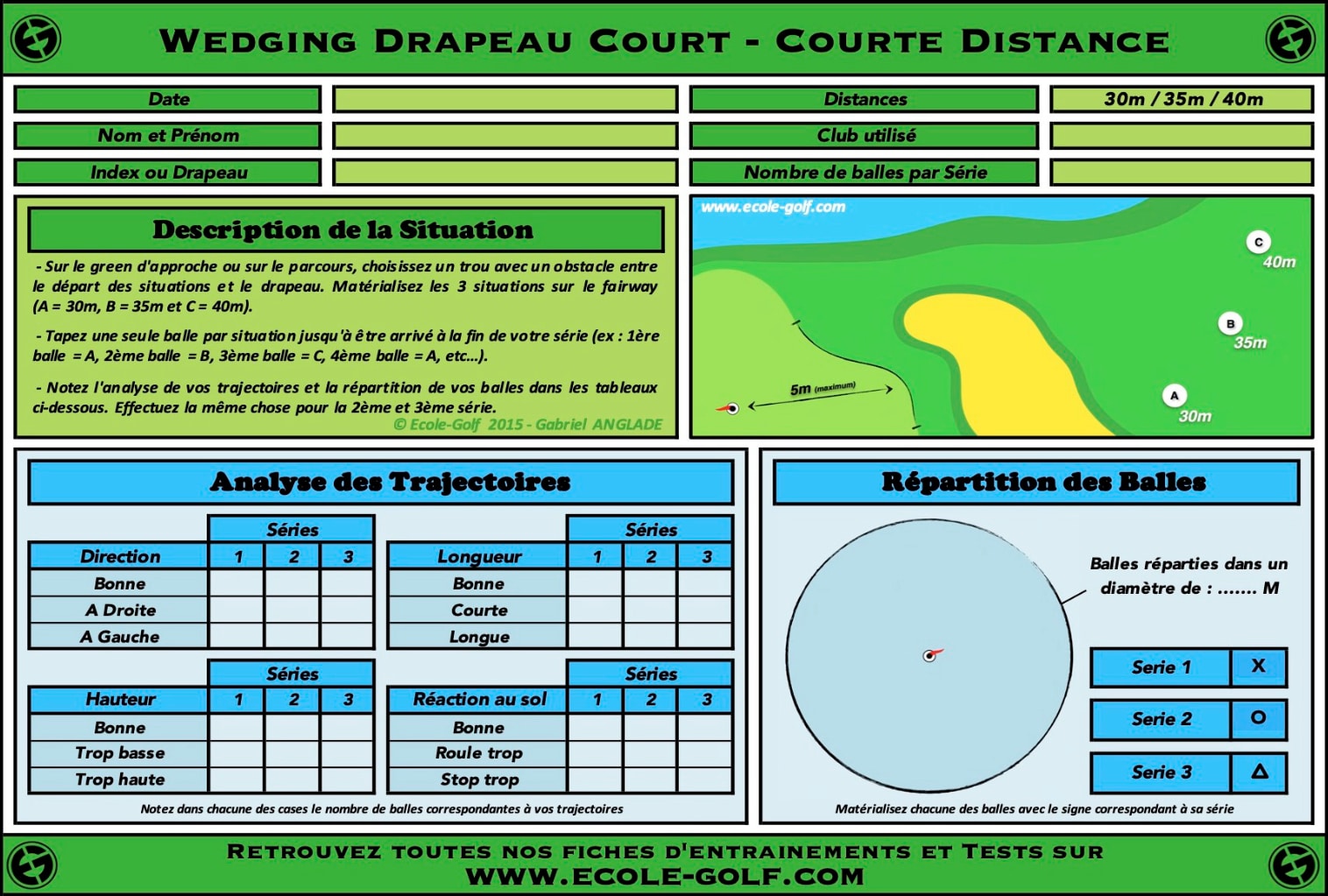 Wedging Drapeau Court - Courte Distance