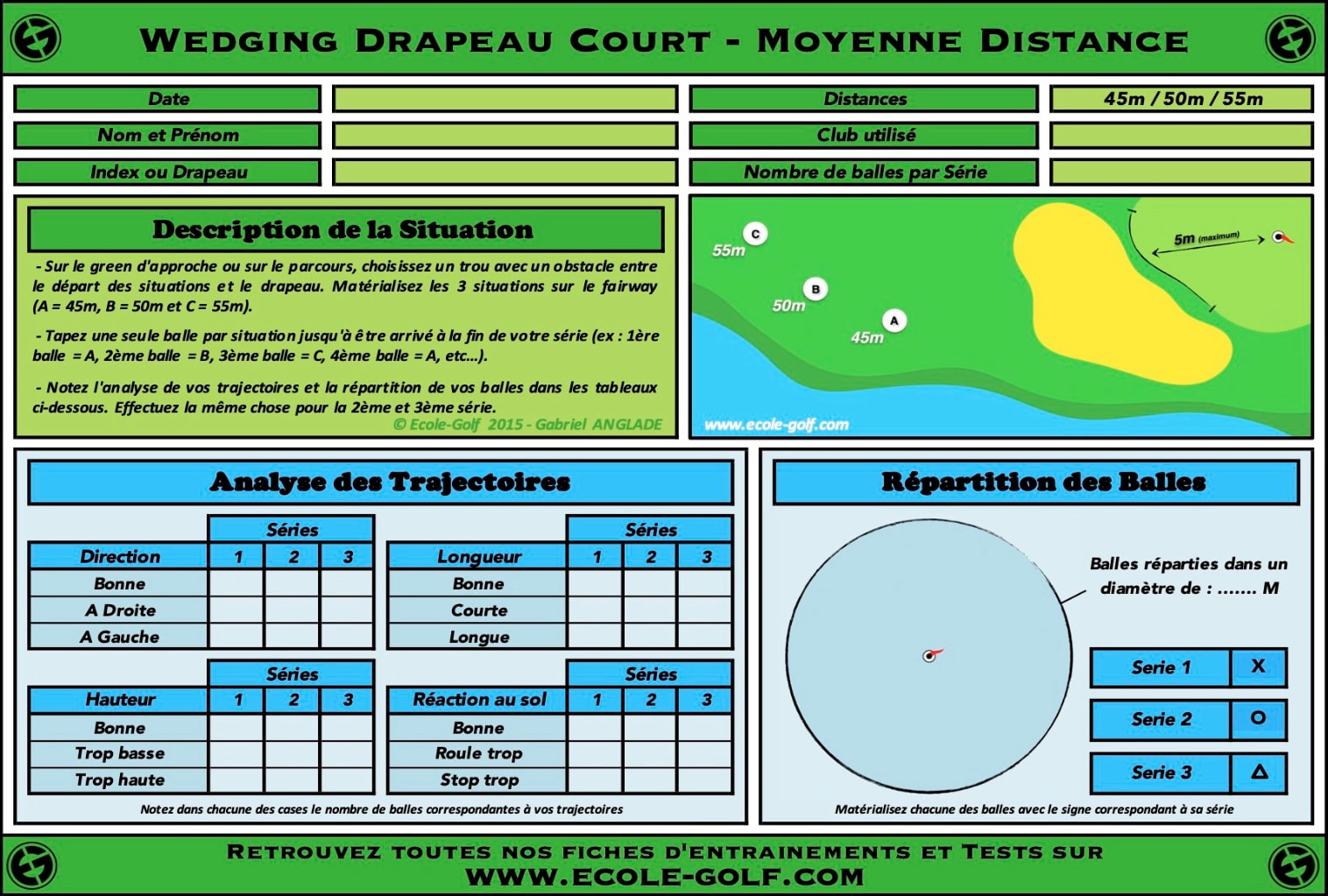 Wedging Drapeau Court - Moyenne Distance
